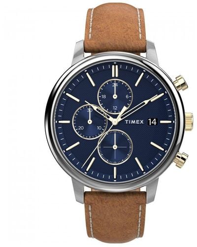 Timex City Collection Classic Analogue Quartz Watch - Tw2u39000 - Blue