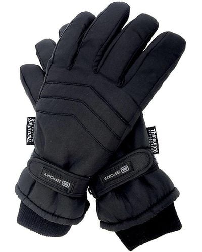 Thinsulate 3m 40 Gram Thermal Insulated Waterproof Ski Gloves - Blue