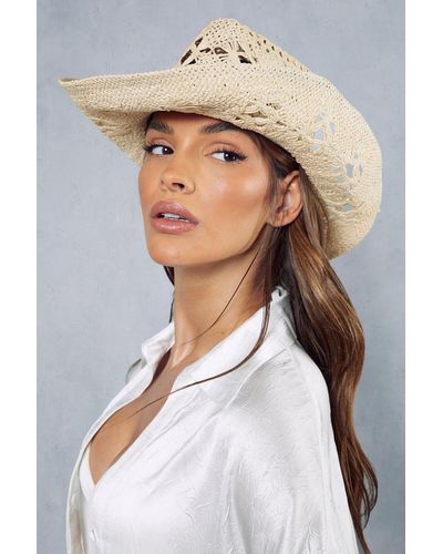 MissPap Western Woven Straw Hat - Natural