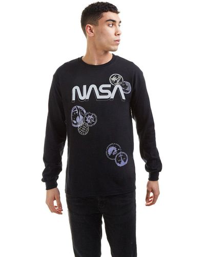 NASA Cluster Long Sleeve T-shirt - Black