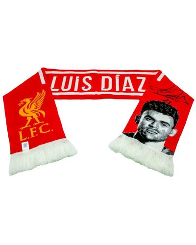 Liverpool Fc Luis Diaz Scarf - Red