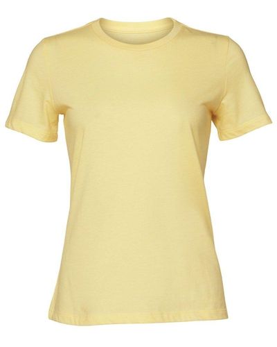 Bella Canvas Heather Jersey Relaxed Fit T-shirt - Yellow