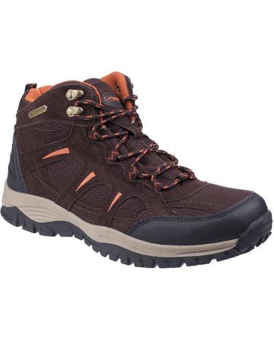 Cotswold 'stowell' Suede Pu Mesh Hiking Boots - Brown