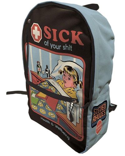 Steven Rhodes Sick Of Your Shit Backpack - Black