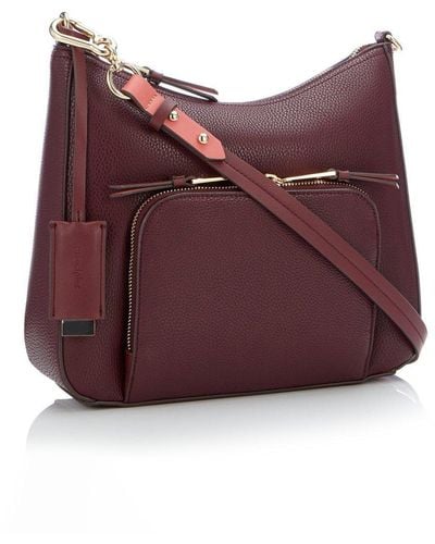 PRINCIPLES Claire Faux Leather Cross Body - Red