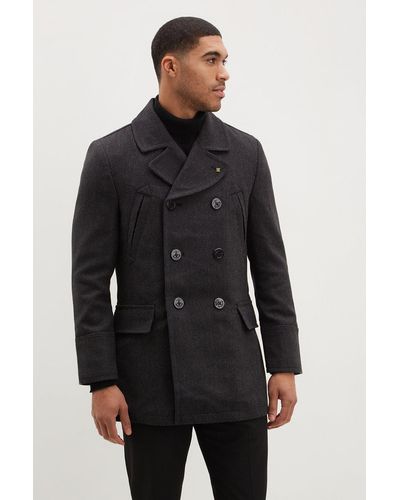 Burton Wool Blend Peacoat - Black