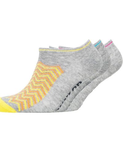 Dunlop Cheveon Trainer Socks (pack Of 3) - Multicolour