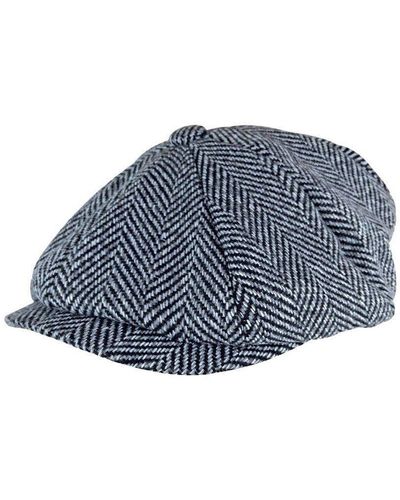 Sock Snob Soft Fleece Lined Winter Thermal Newsboy Hat Cap - Blue