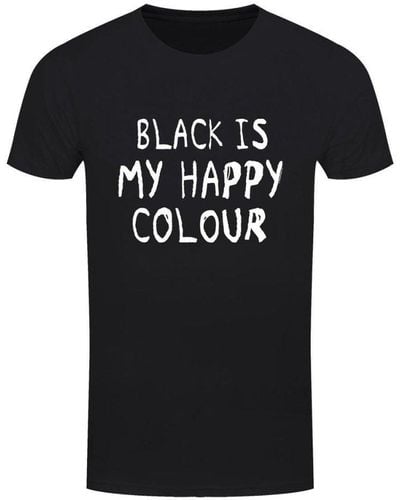Grindstore Black Is My Happy Colour T-shirt