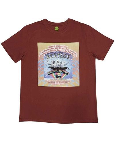 Beatles Magical Mystery Tour T Shirt - Red