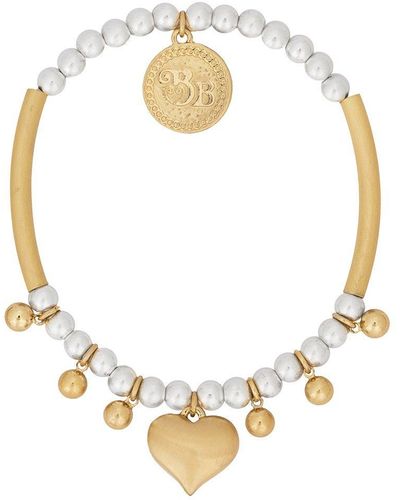 Bibi Bijoux Gold 'heart & Soul' Charm Ball Bracelet - Metallic