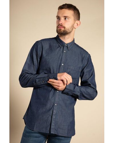 French Connection Denim Long Sleeve Shirt - Blue