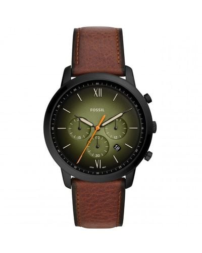 Fossil Neutra Chrono Stainless Steel Fashion Analogue Quartz Watch - Fs5868 - Green
