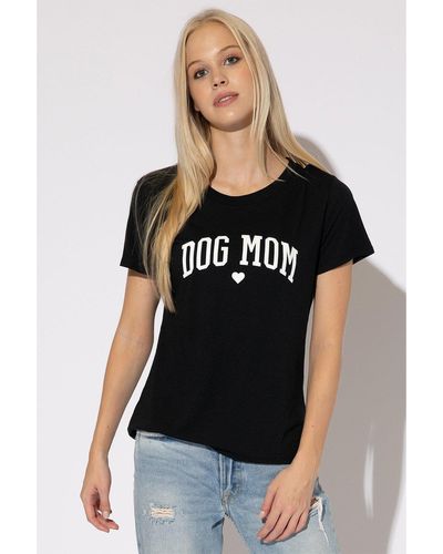 Sub_Urban Riot Dog Mum Womens Loose Slogan T-shirt - Black