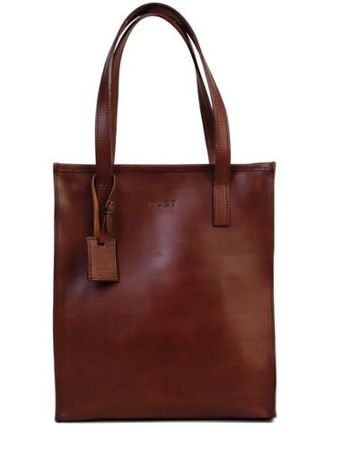 THE DUST COMPANY Leather Tote - Red