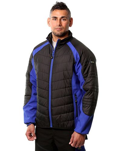 Goodyear Quilted Lightweight Windproof Showerproof Thermal Jacket - Blue