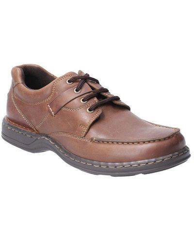 Hush Puppies 'randall Ii' Leather Lace Shoes - Brown