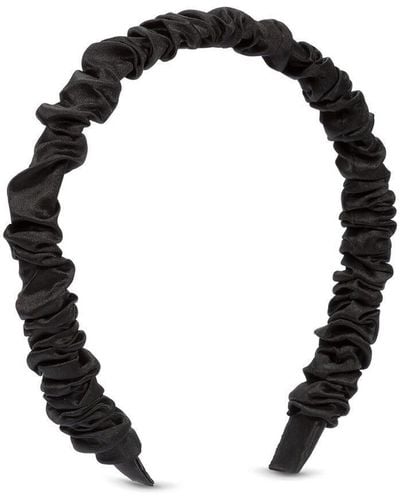 Mood Black Ruched Fabric Headband
