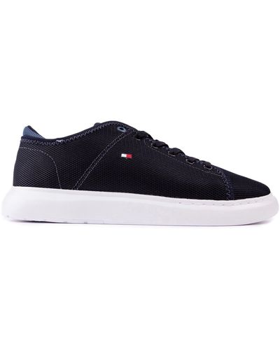 Tommy Hilfiger Lightweight Textile Trainers - Blue