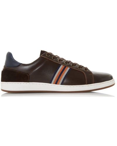 Dune 'torontos' Leather Trainers - Brown