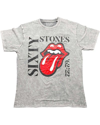 The Rolling Stones Sixty Vertical T-shirt - Grey