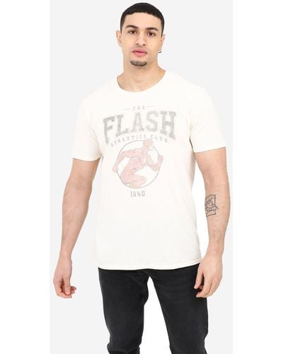 Dc Comics Flash Athletics Mens T-shirt - White