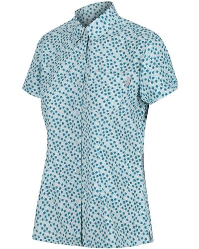 Regatta 'mindano V' Short Sleeved Shirt - Blue