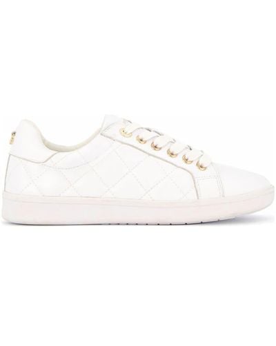 Dune 'excited' Leather Trainers - White