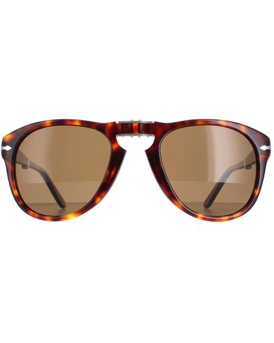 Persol Aviator Havana Brown Polarized Sunglasses