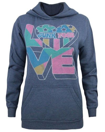 Junk Food Love Hoodie - Blue