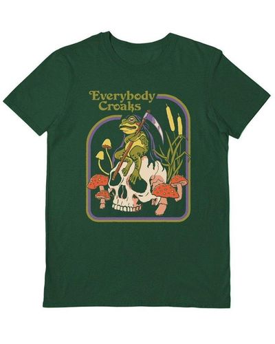 Steven Rhodes Everybody Croaks T-shirt - Green