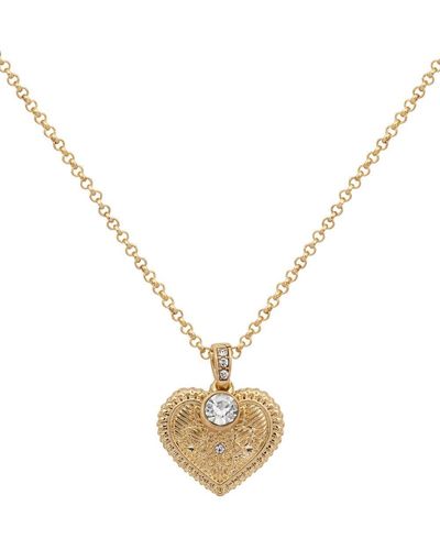 Bibi Bijoux Gold 'heart On Fire' Necklace - Metallic