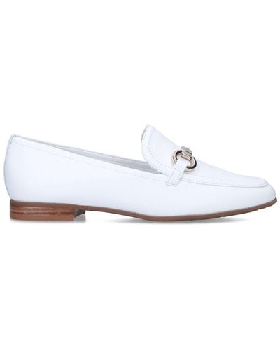 Carvela Kurt Geiger 'charm Loafer' Leather Flats - White