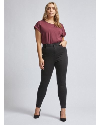 Dorothy Perkins Curve Black Shape And Lift Jeans