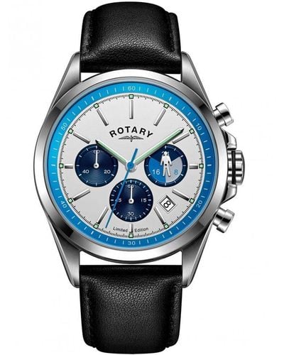 Rotary Limited Edition Stainless Steel Classic Analogue Quartz Watch - 1in8 - Blue
