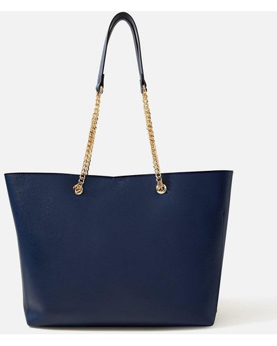 Accessorize Chain Tote Bag - Blue
