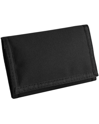 Bagbase Plain Ripper Wallet - Black