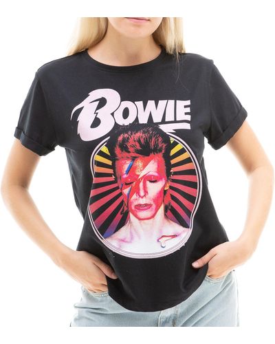 David Bowie Rainbow Fashion T-shirt - Black