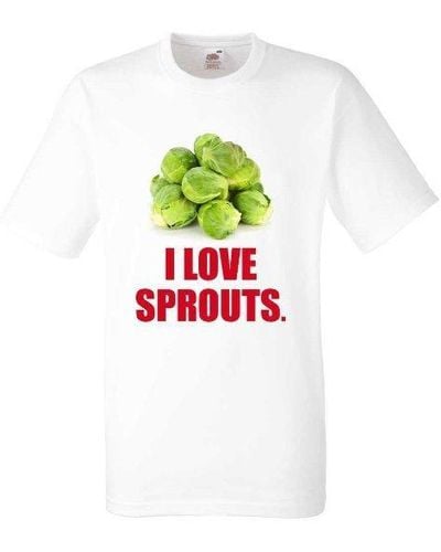 60 SECOND MAKEOVER I Love Sprouts Tshirt - White