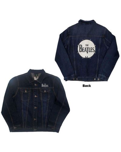 The Beatles Logo Denim Jacket - Blue