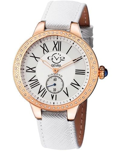 Gv2 Astor White Dial 9104.2 Swiss Quartz Watch