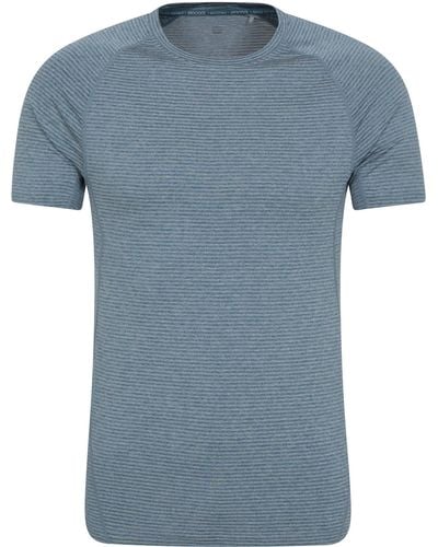 Mountain Warehouse Opt Muscle Fit Tee Lightweight Uv Protection T-shirt - Blue