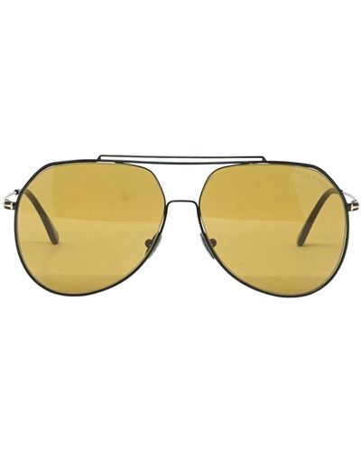Tom Ford Clyde Ft0926 01e Black Sunglasses - Brown