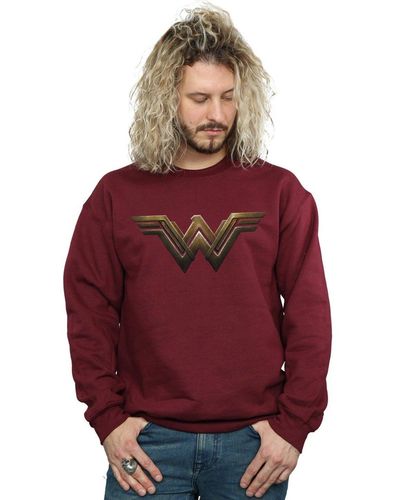 Dc Comics Wonder Woman Logo Sweatshirt - Red