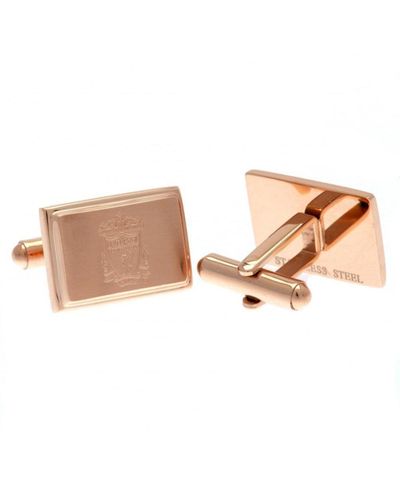 Liverpool Fc Rose Gold Plated Cufflinks - Pink