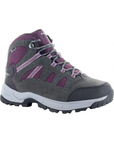 Hi-Tec Bandera Lite Suede Walking Boots - Purple