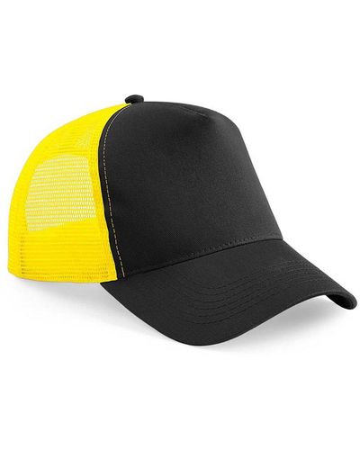 BEECHFIELD® Half Mesh Trucker Cap Headwear - Yellow