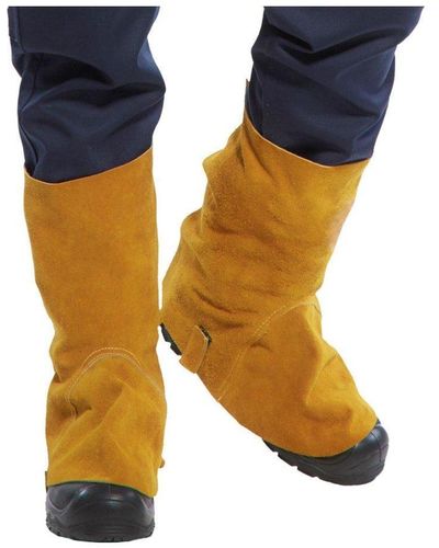 Portwest Safe Welder Leather Boot Covers - Blue