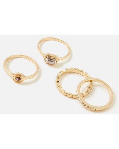 Accessorize Vintage Inspired Ring Multipack - White
