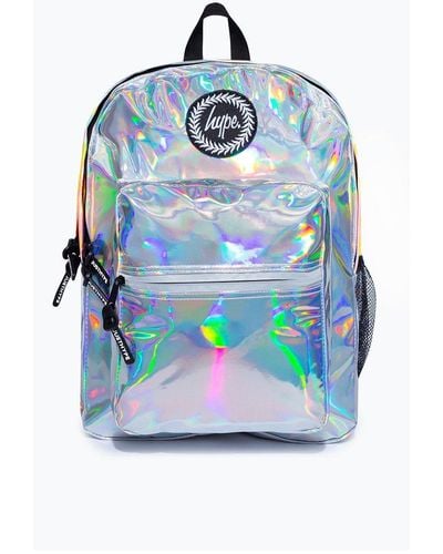 Hype Silver Holo Utility Backpack - Blue